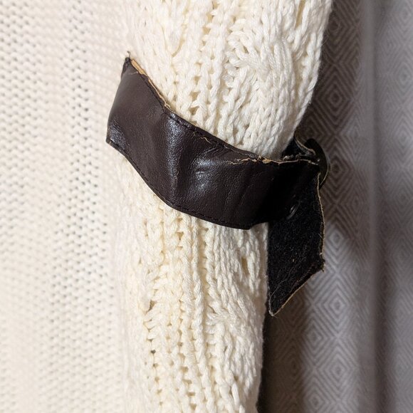 Guess ViVi Sweater Faux Fur Sweater Vest Sz L - Picture 6 of 9